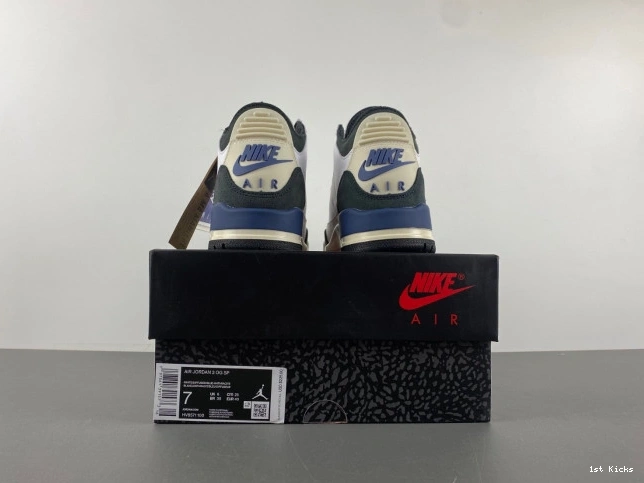 1st Kicks Shoes Blue x Diffused Maniere OG Air 3 Jordan SP Ma A HV8571-100 0708